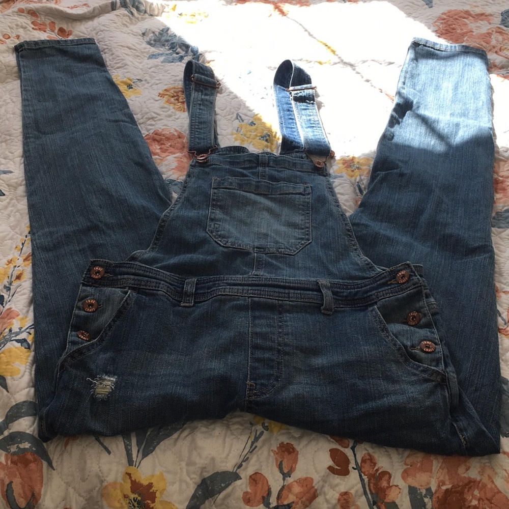 True Craft, size 11 jean overalls.